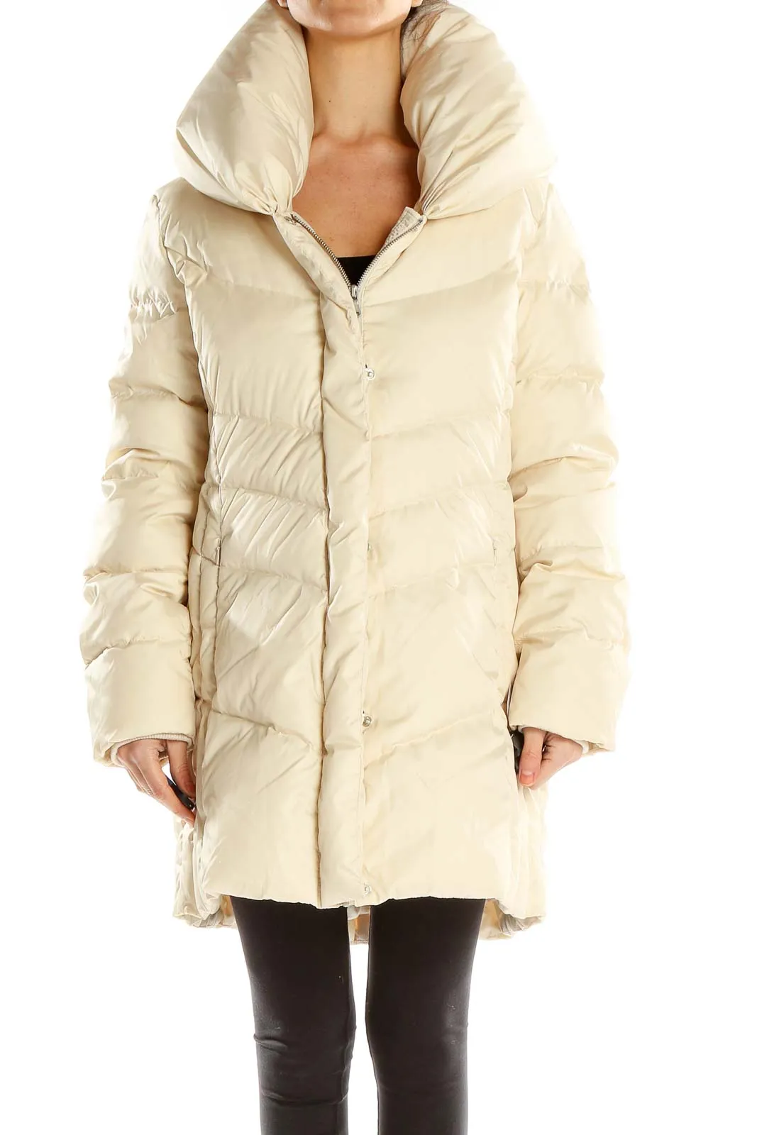 Beige Puffer Coat