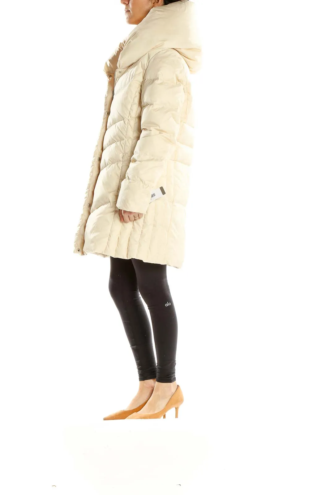 Beige Puffer Coat