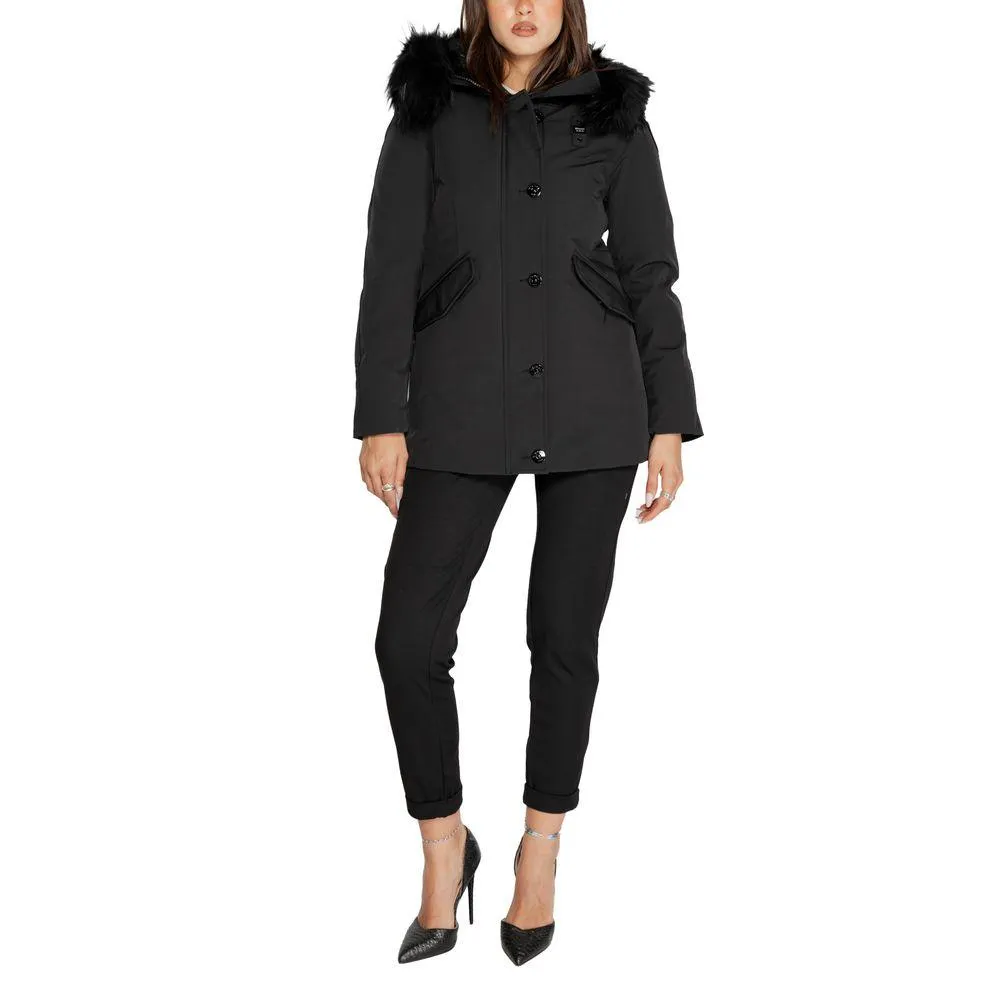 Blauer Black Polyester Jackets & Coat