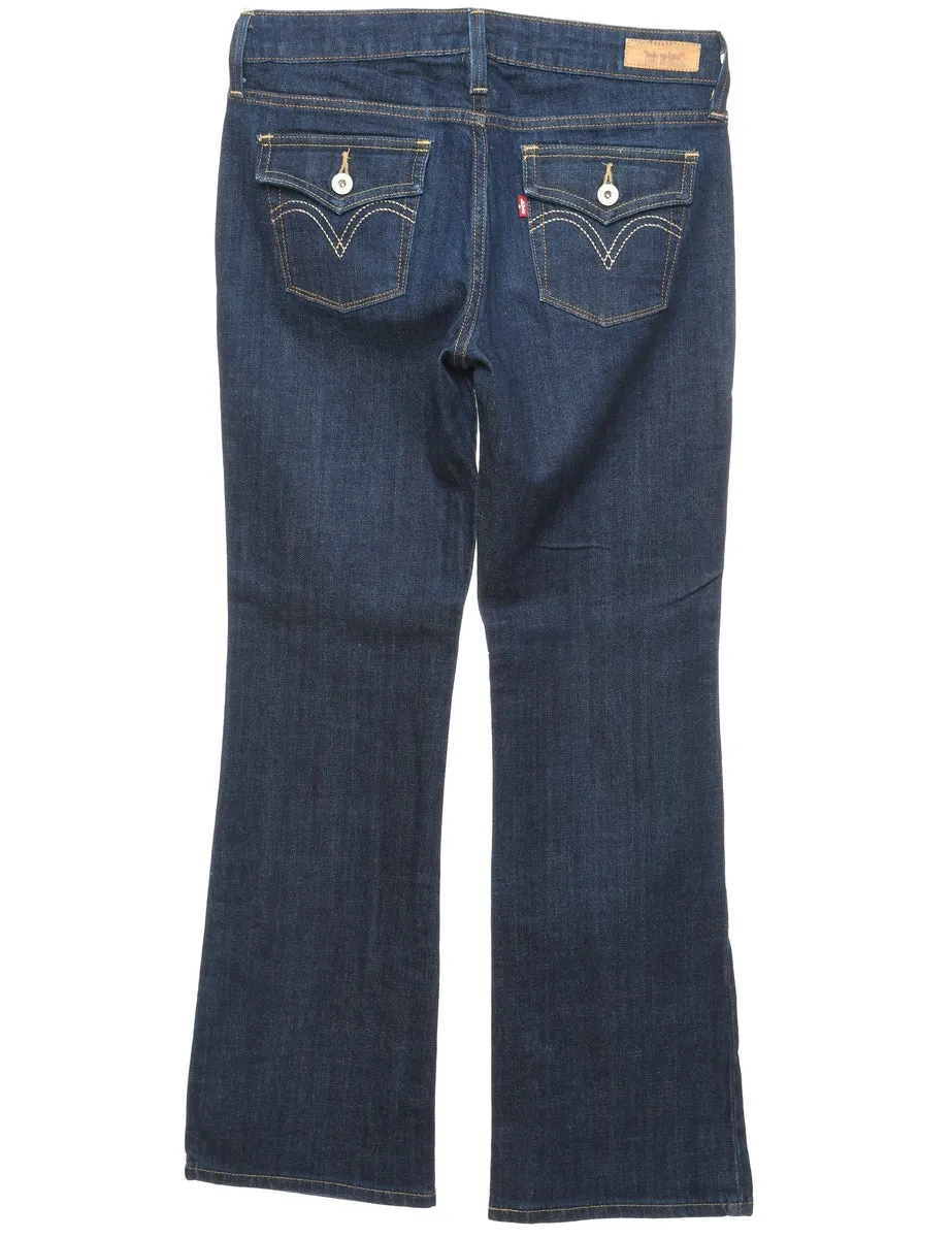 Boot Cut Contrast Stitch Dark Wash Levi's Jeans - W30 L30