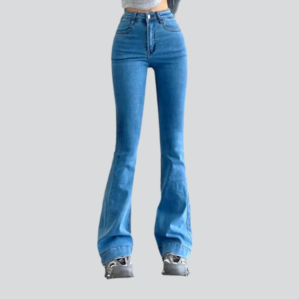 Bootcut stretchy jeans for women