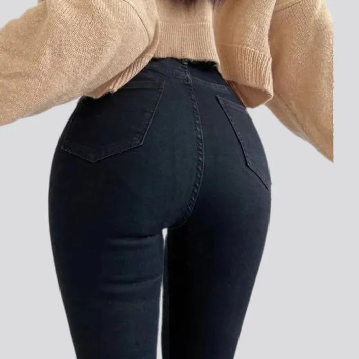 Bootcut stretchy jeans for women