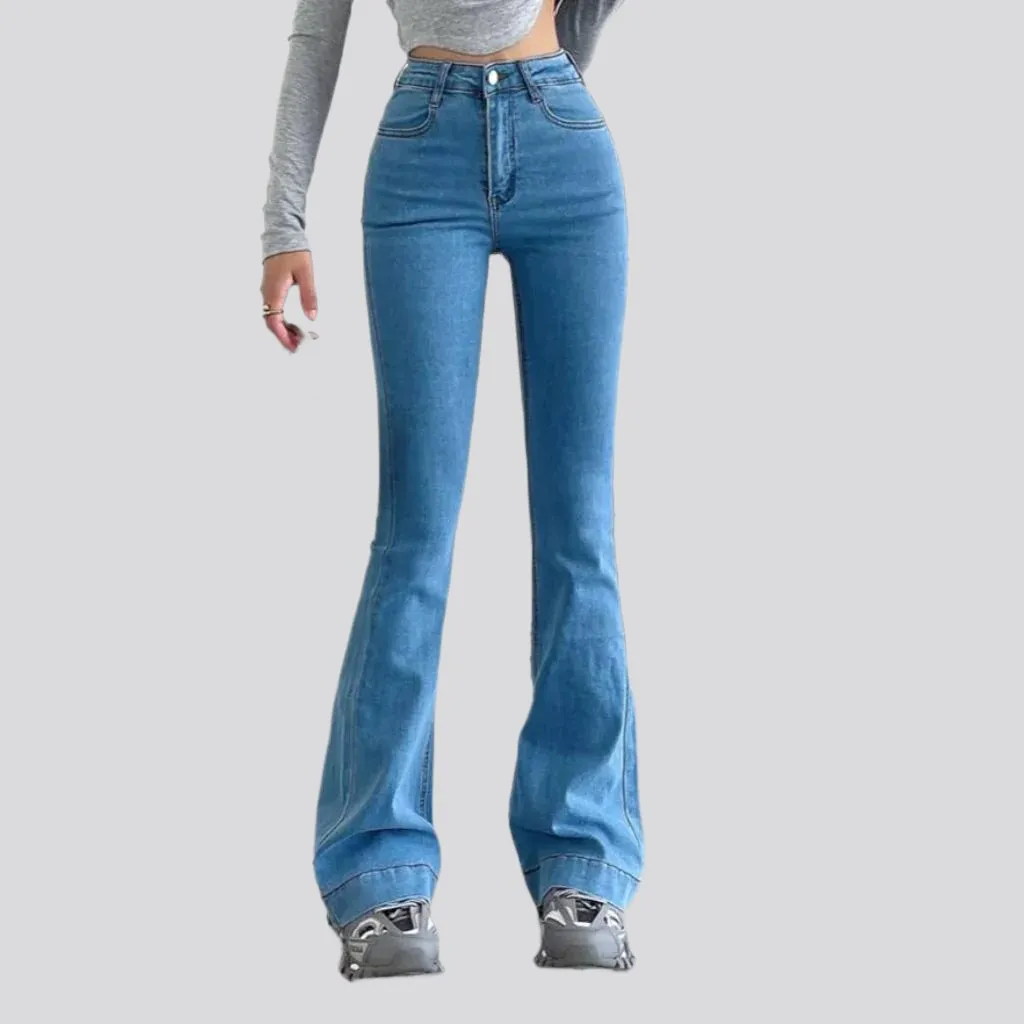 Bootcut stretchy jeans for women