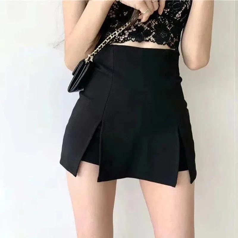 Double Side Slit Mini Skort