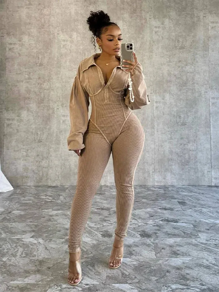 Emily Long Sleeve Jumpsuits