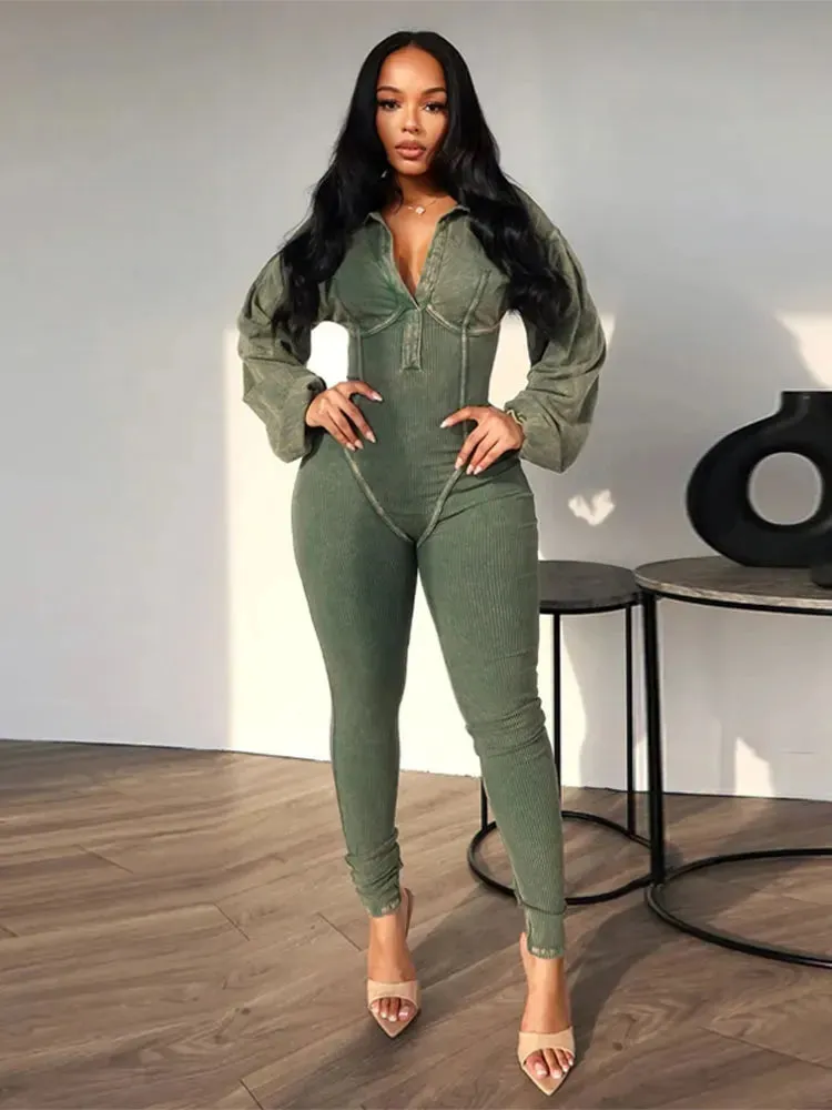 Emily Long Sleeve Jumpsuits