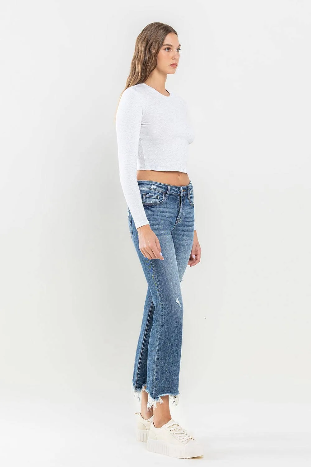 EMPATHY MID RISE ANKLE BOOTCUT JEANS