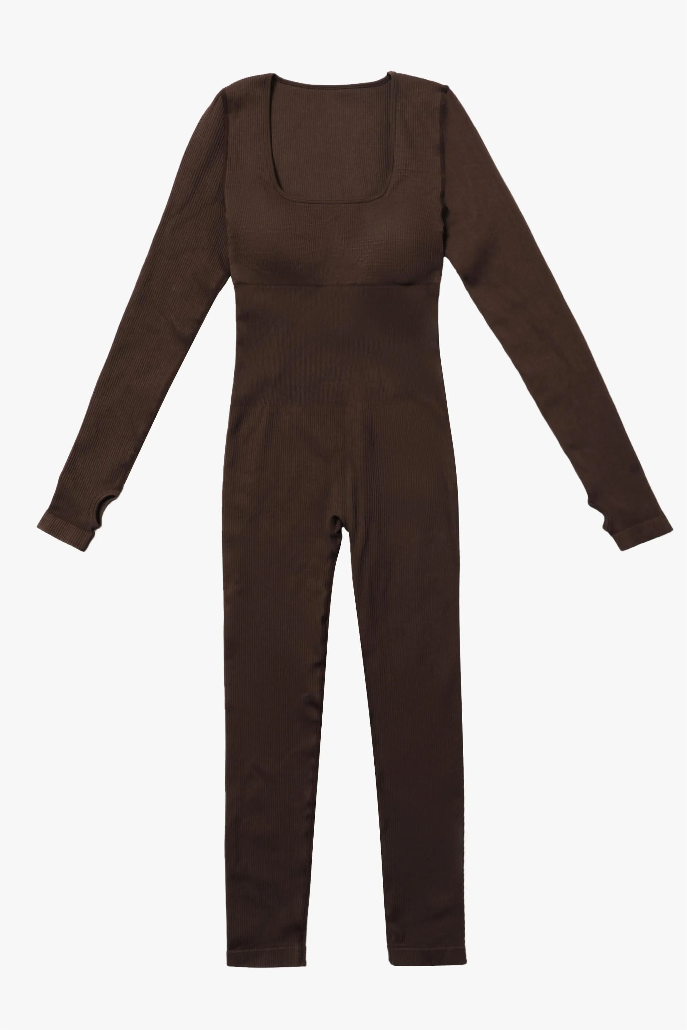 Fitted Seamless Long Sleeve Jumpsuits