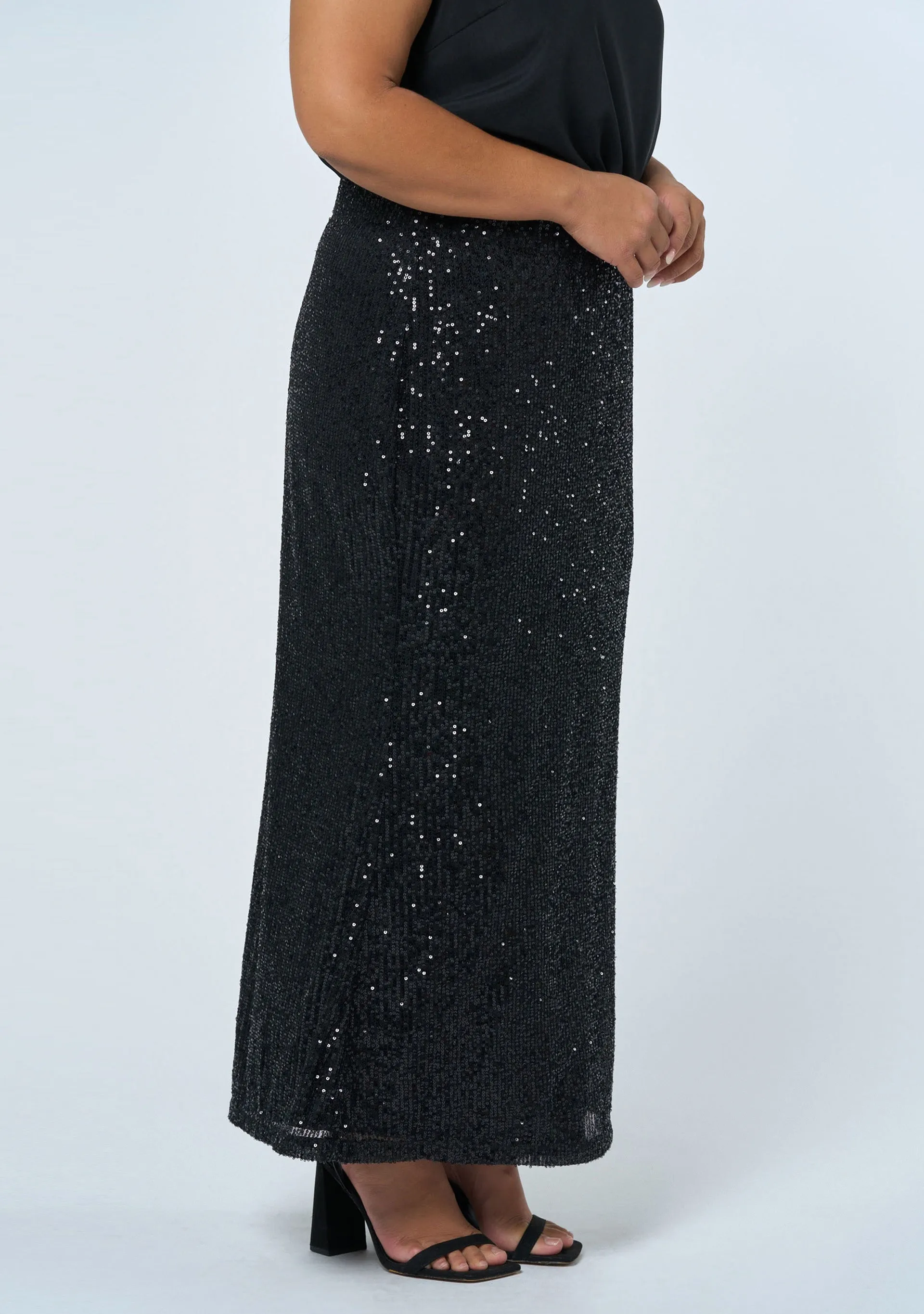 Ignition Sequin Midi Skirt