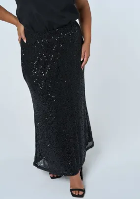 Ignition Sequin Midi Skirt