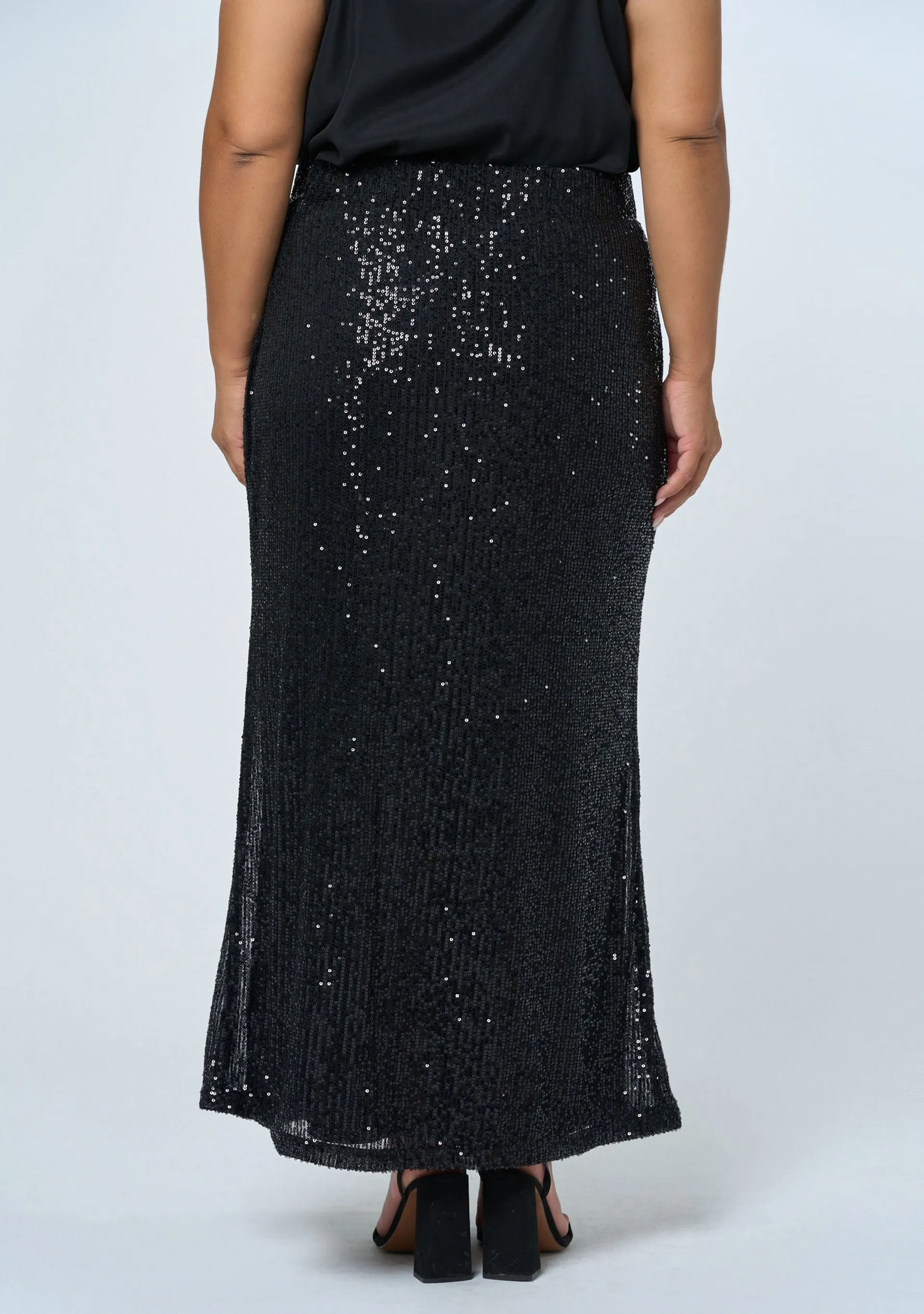 Ignition Sequin Midi Skirt