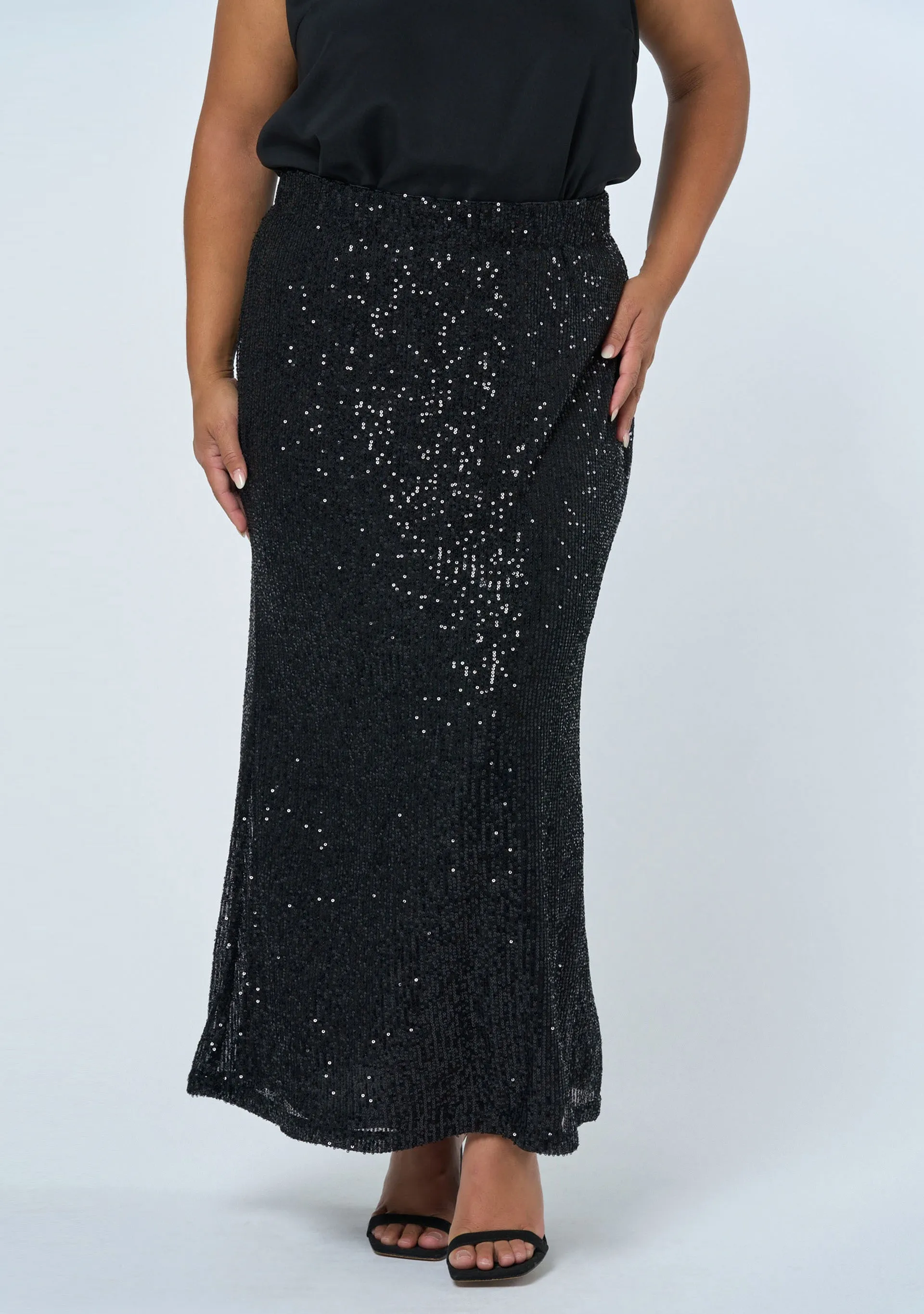 Ignition Sequin Midi Skirt