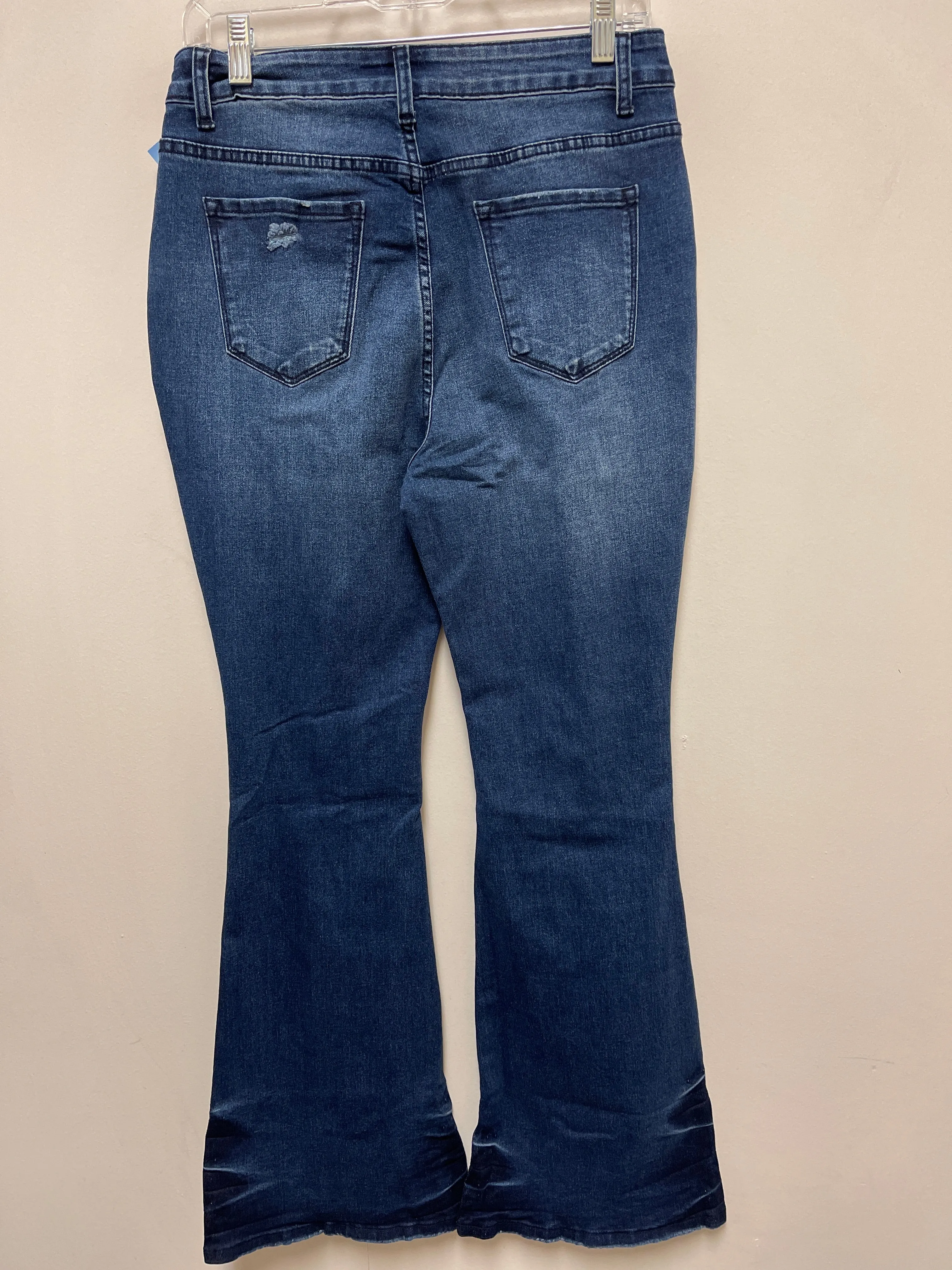 Jeans Flared By Clothes Mentor In Blue Denim, Size: 8