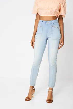 Jeans With Front Seam Detail