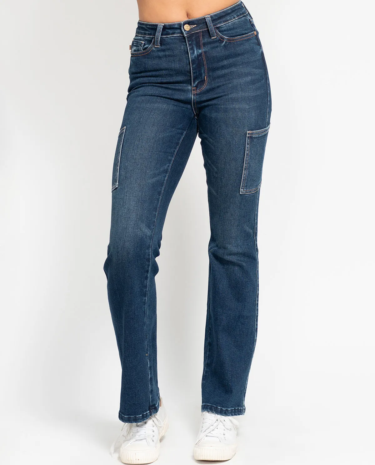 Judy Blue High Waist Cargo Bootcut Jean