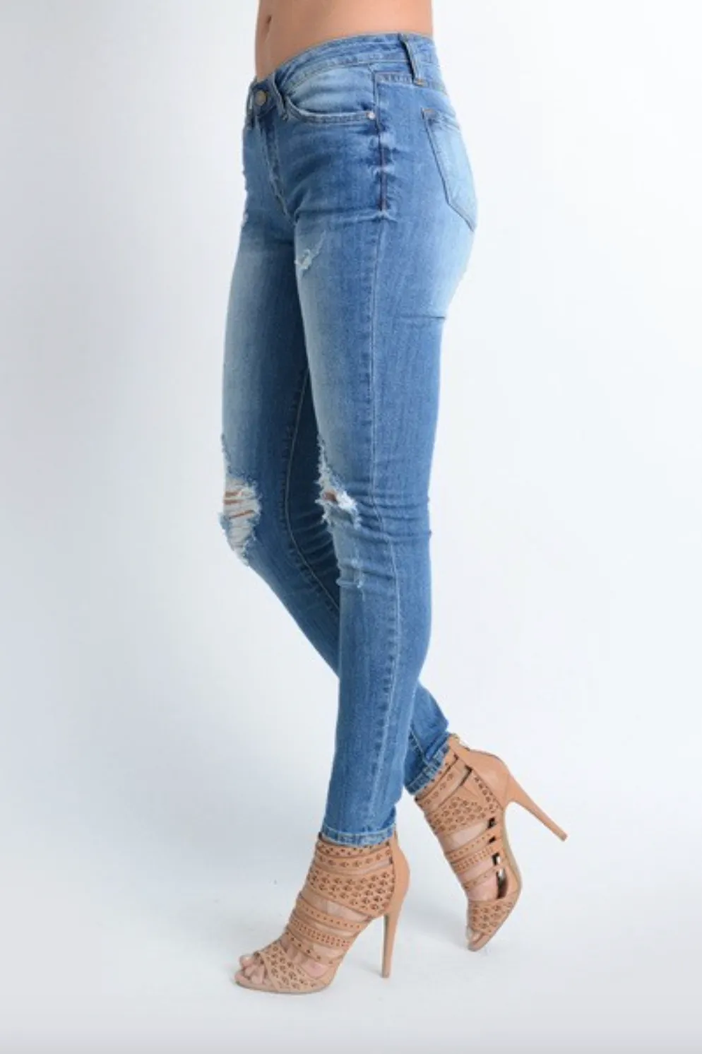 KanCan Destructed Skinny Jean