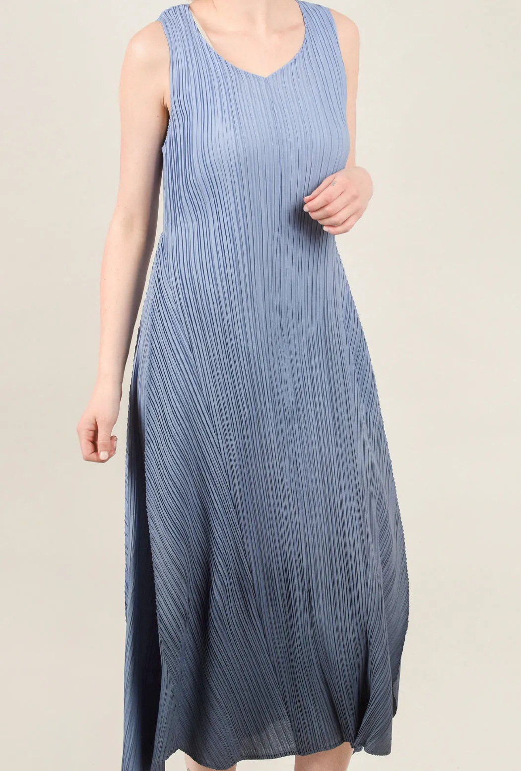 Long Estrella Dress, Sky To Indigo