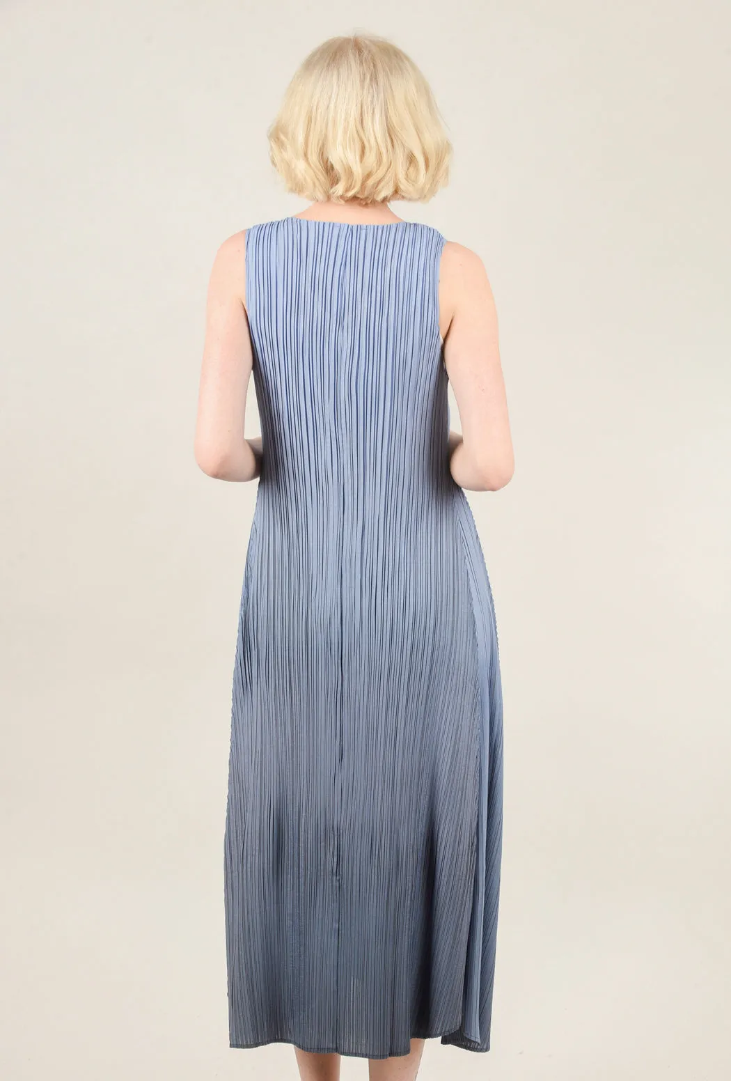 Long Estrella Dress, Sky To Indigo