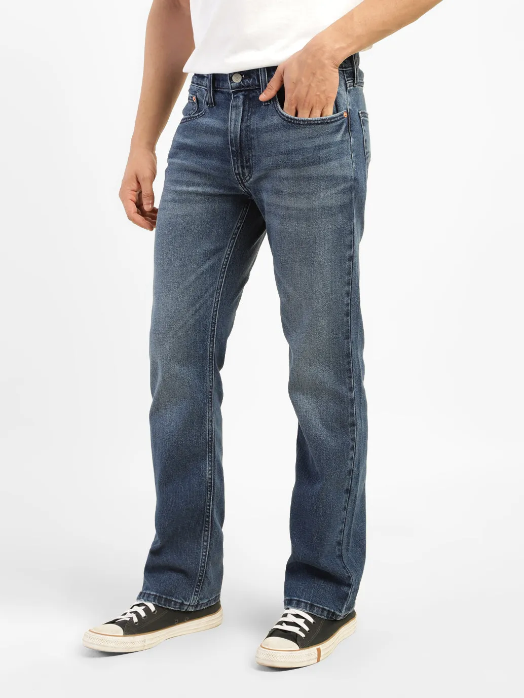 Men's 527 Blue Slim Bootcut Fit Jeans