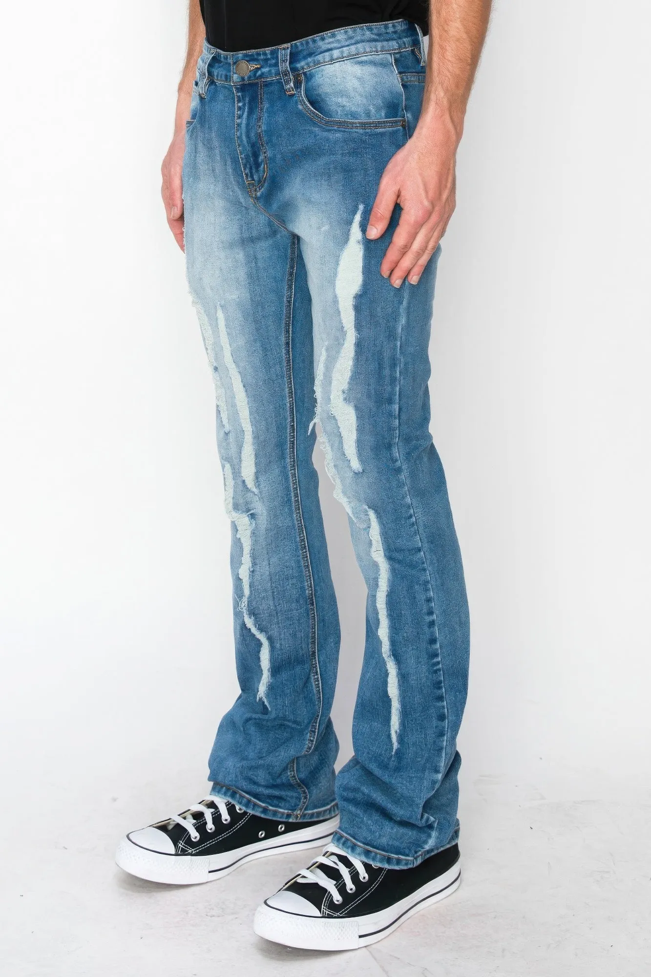 Mens Bootcut Denim Jeans