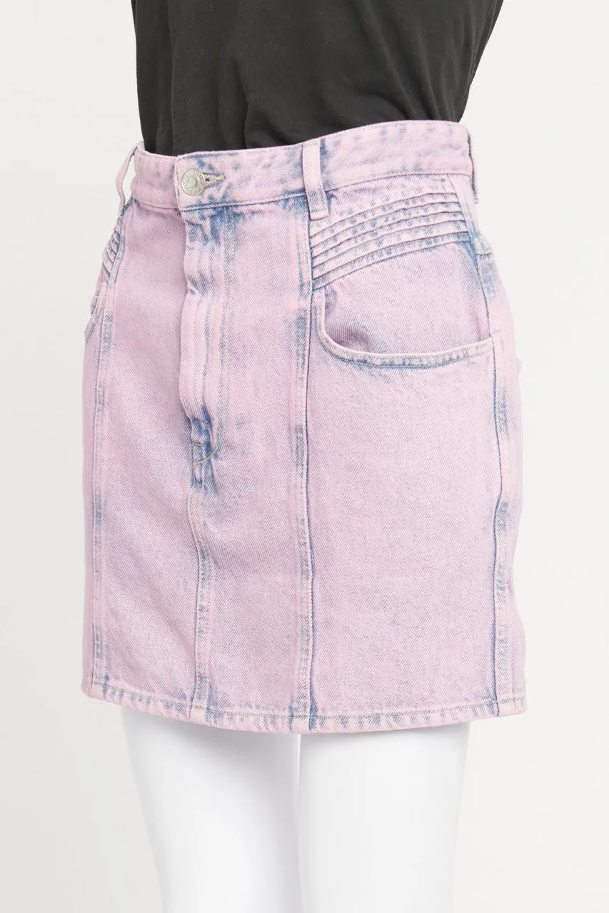 Pink Denim Hondo Skirt