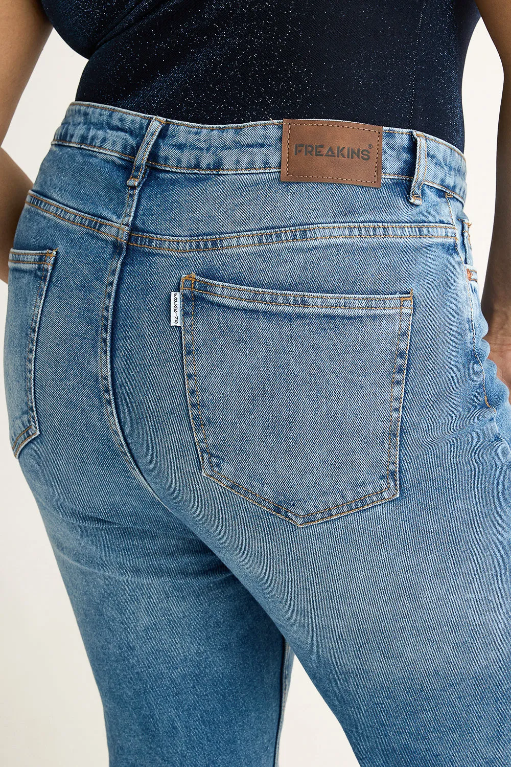 Radiant Curve Distressed Bootcut Jeans