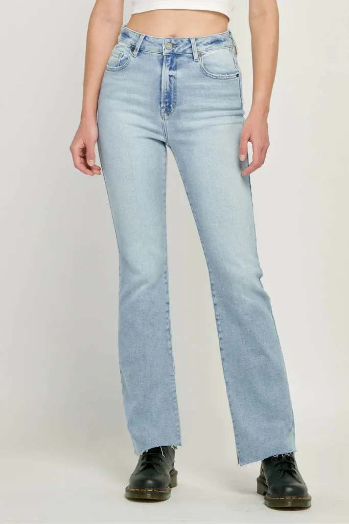 Ryan Side Slit Bootcut Jean by Hidden