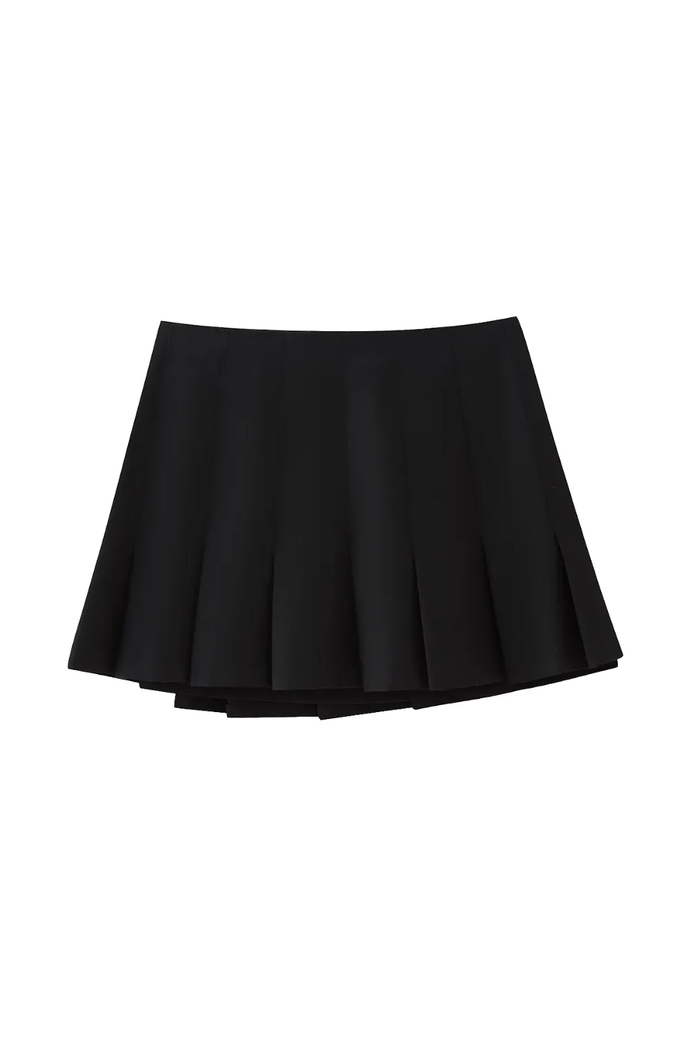 'Tara' High-waist Pleated Mini Skirt