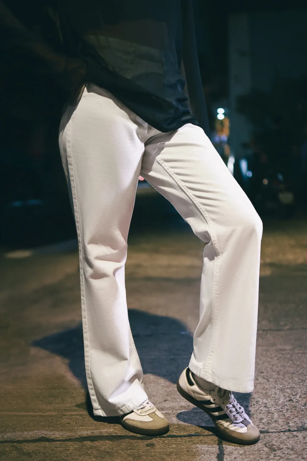 True White Bootcut Jeans