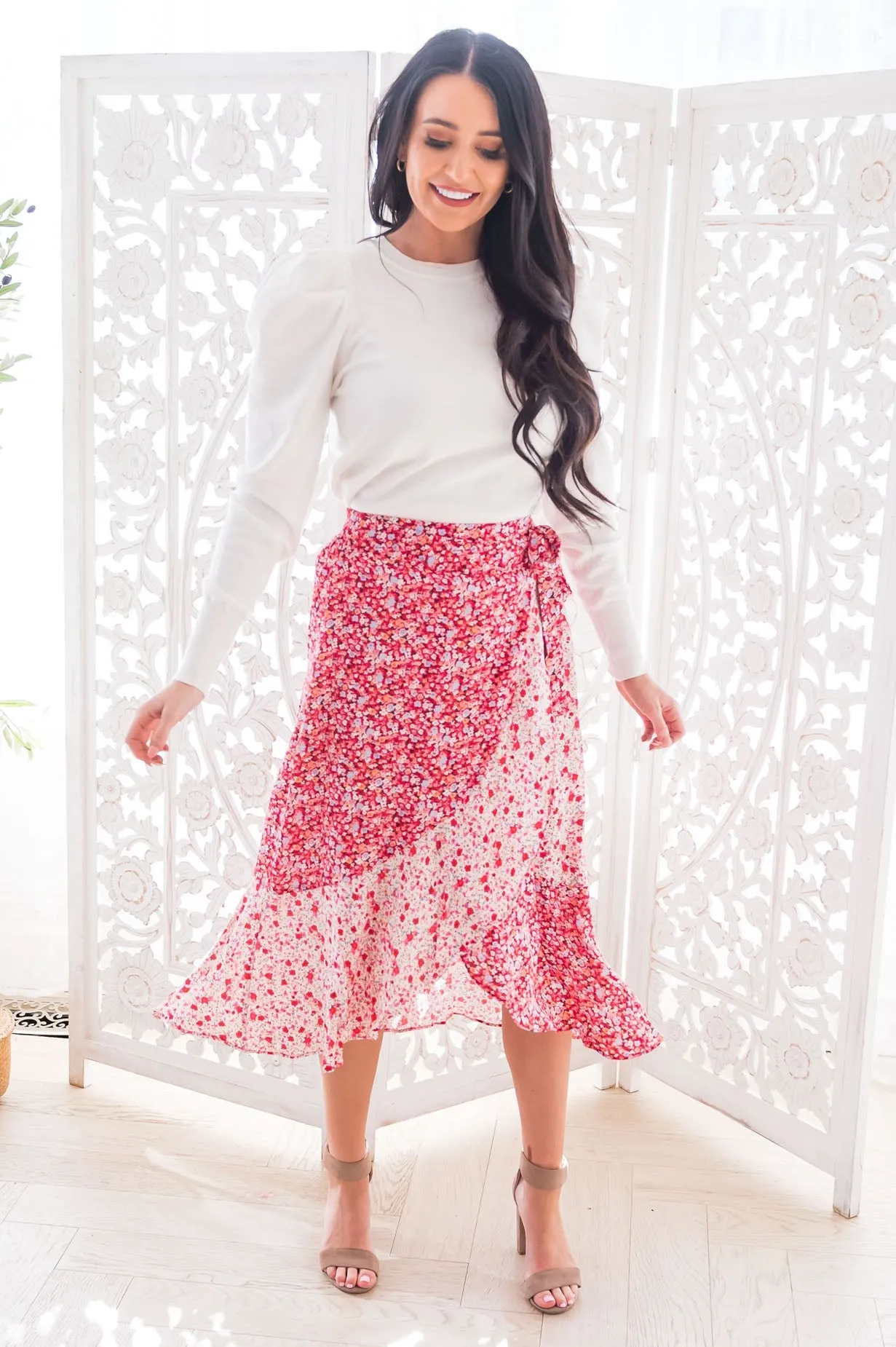 What Dreams Are Made Of Modest Wrap Skirt