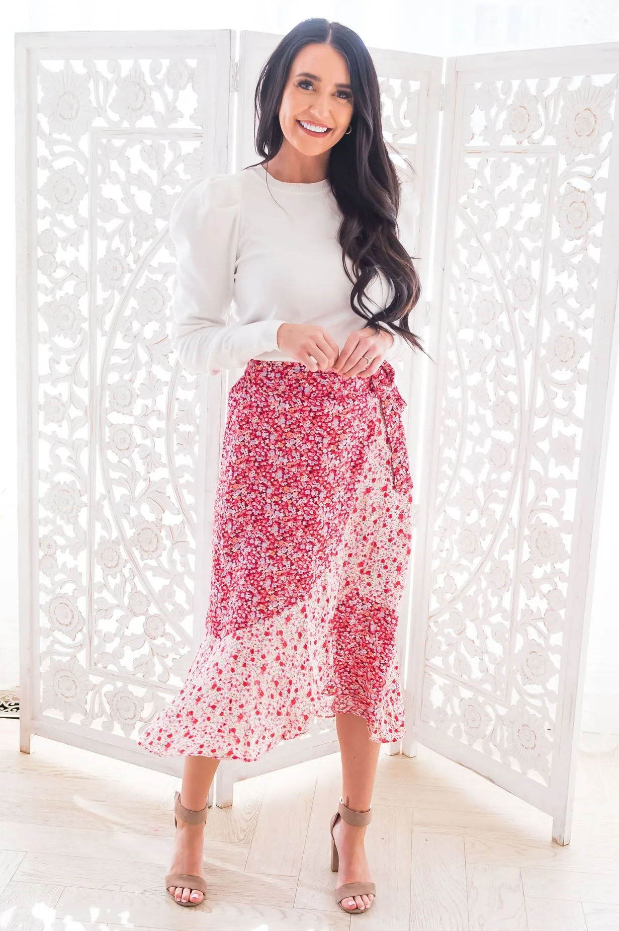 What Dreams Are Made Of Modest Wrap Skirt