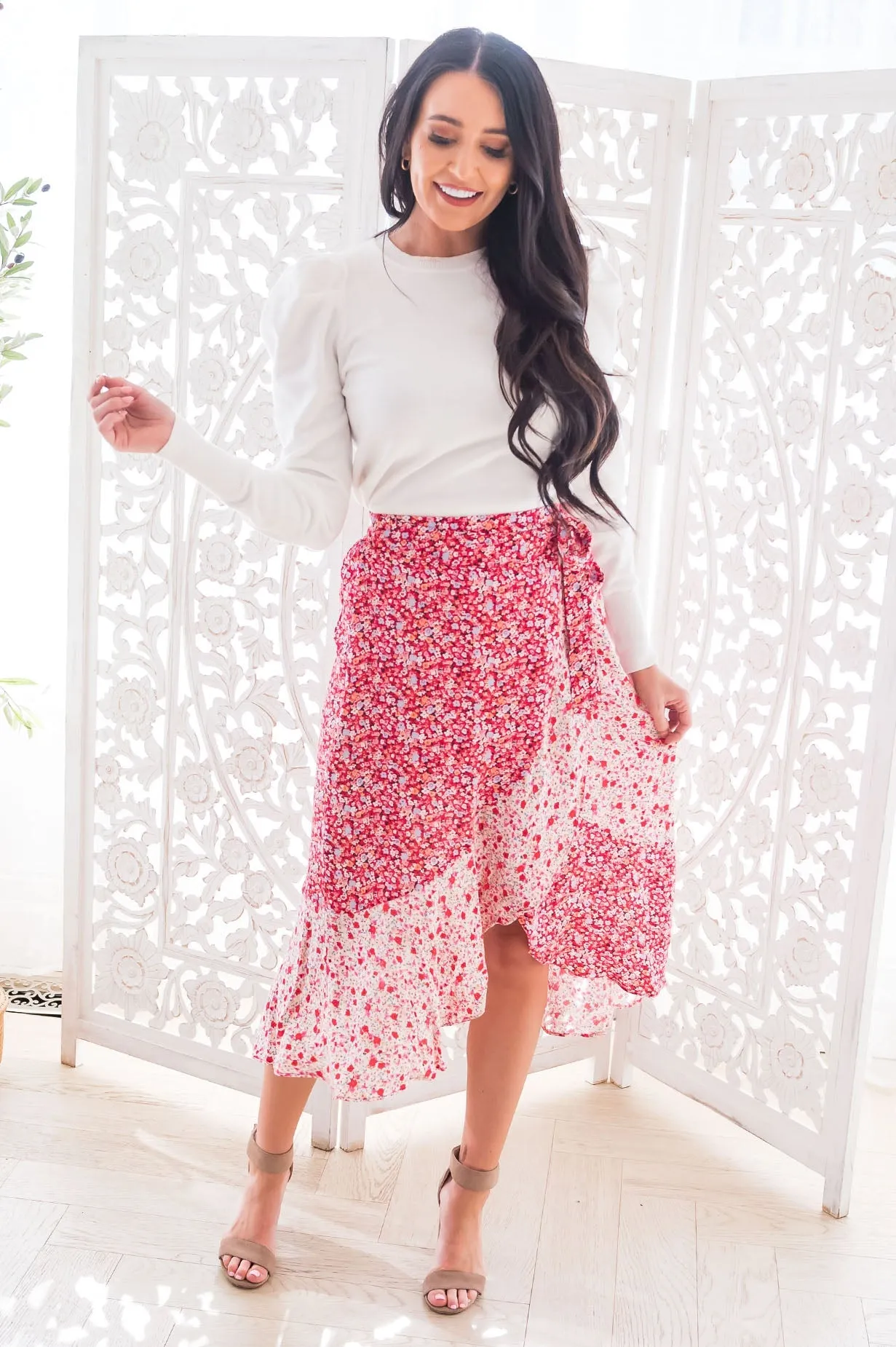 What Dreams Are Made Of Modest Wrap Skirt