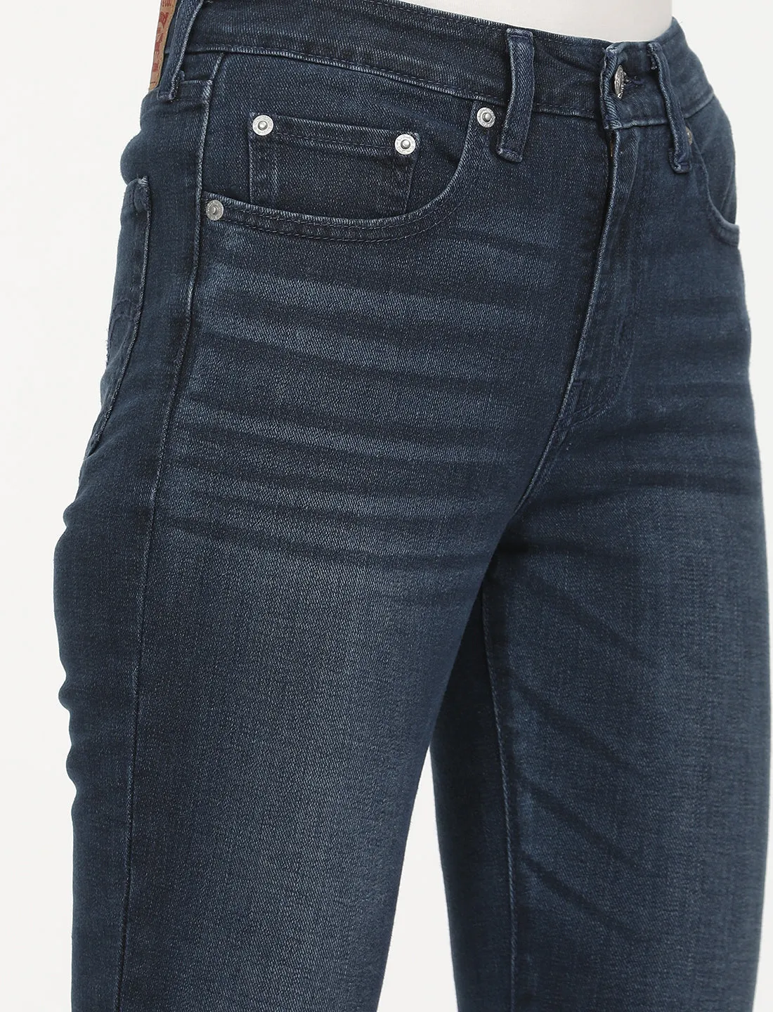 Women's High Rise 721 Skinny Navy Jeans