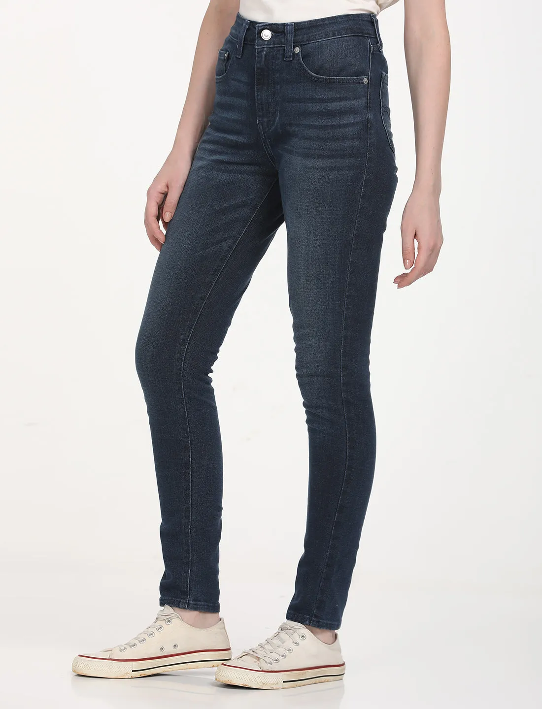 Women's High Rise 721 Skinny Navy Jeans