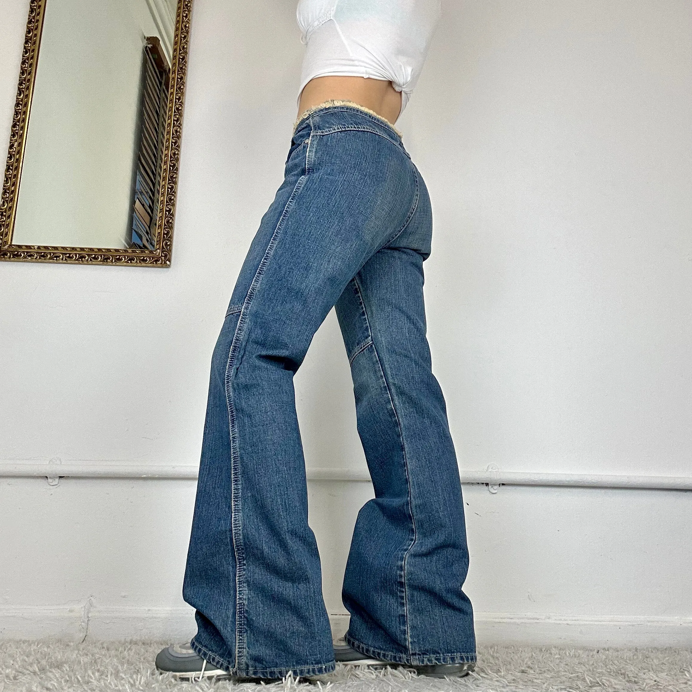 y2k flared jeans